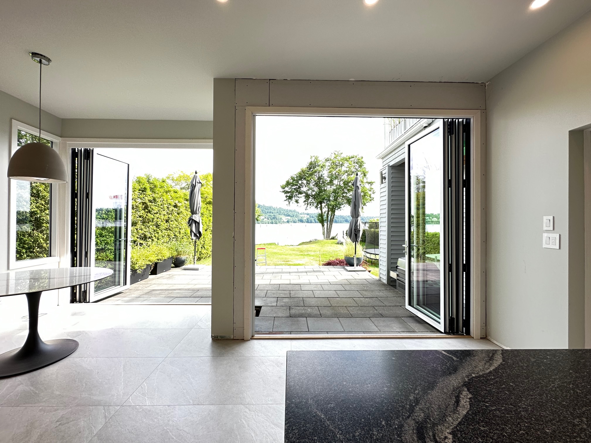 Custom exterior door installed on a home in West Vancouver