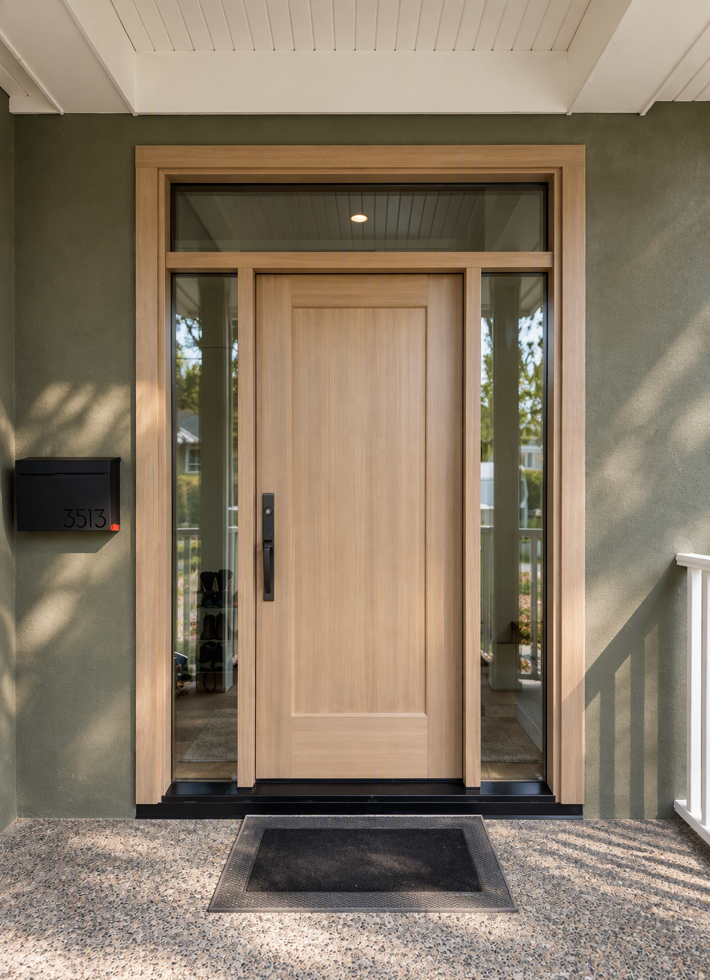 Custom exterior door installed by Novin Doors