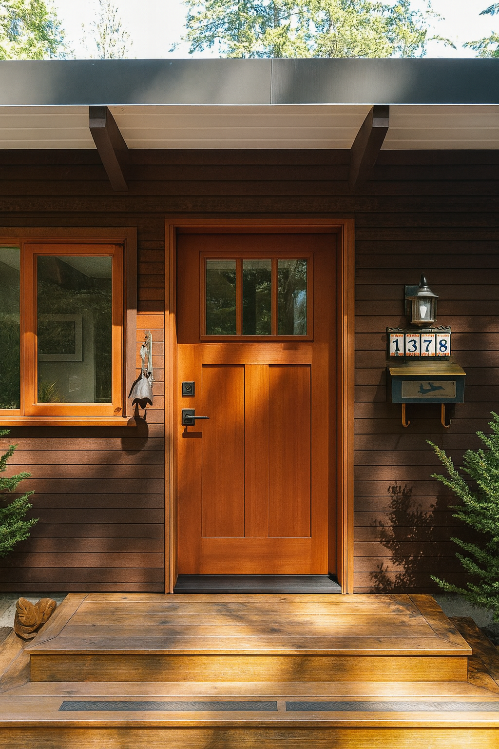 Custom exterior door installed by Novin Doors