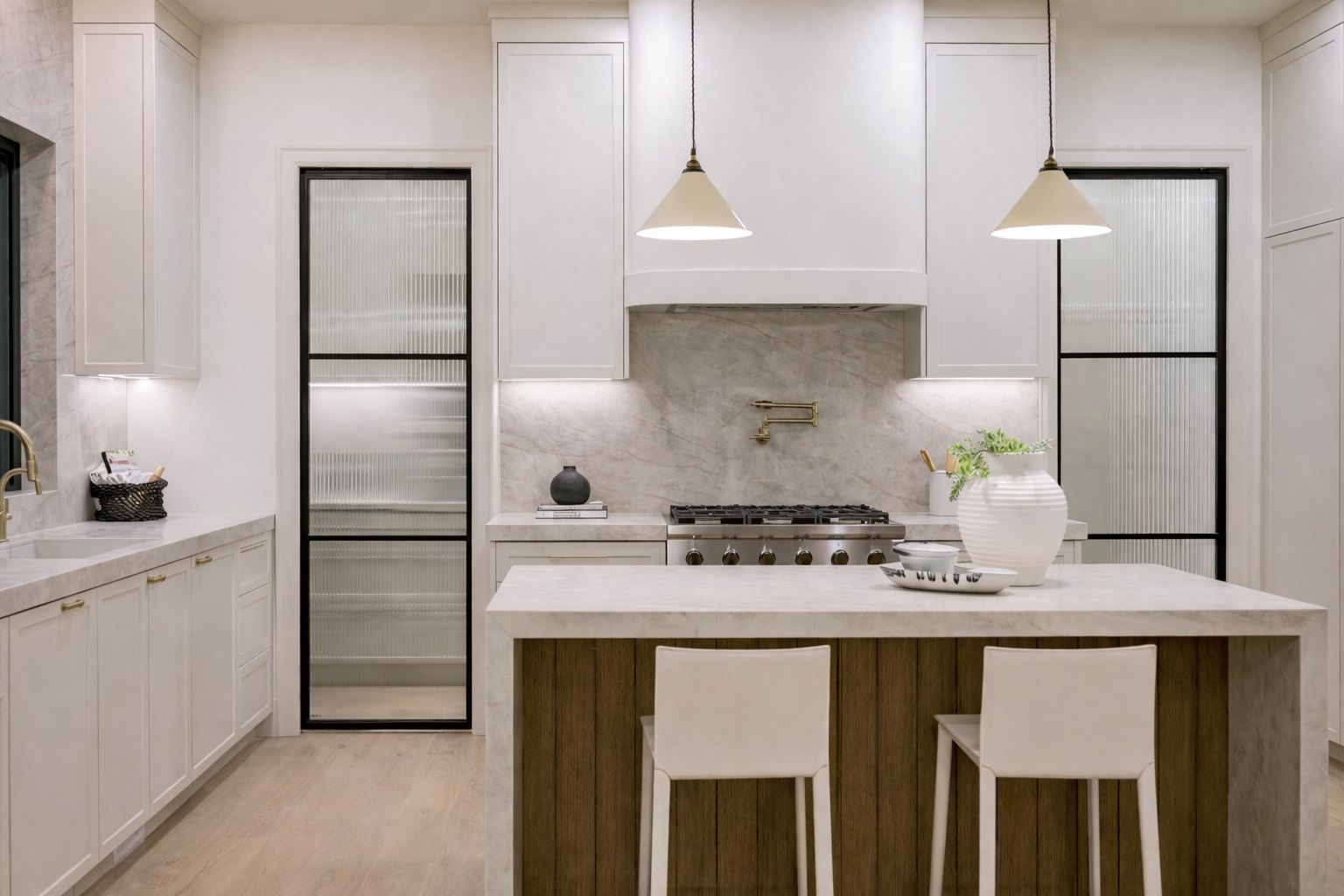 Pantries steel glass door by Novin Doors